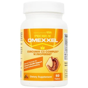 Viên uống Premium Omexxel Curcumin C3 Complex W/Bioperine hỗ trợ cải thiện tiêu hóa (60 viên)