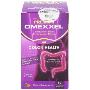 Viên uống Premium Omexxel Colon Health bổ sung lợi khuẩn, hỗ trợ giảm rối loạn tiêu hóa (60 viên)