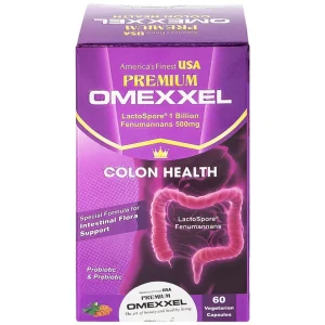 Viên uống Premium Omexxel Colon Health bổ sung lợi khuẩn, hỗ trợ giảm rối loạn tiêu hóa (60 viên)