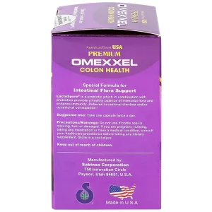 Viên uống Premium Omexxel Colon Health bổ sung lợi khuẩn, hỗ trợ giảm rối loạn tiêu hóa (60 viên)