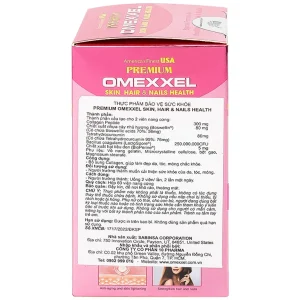 Thực phẩm bảo vệ sức khỏe Premium Omexxel Skin, Hair & Nails Health