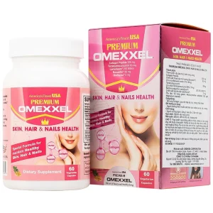 Thực phẩm bảo vệ sức khỏe Premium Omexxel Skin, Hair & Nails Health