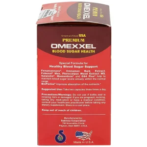 Viên uống Premium Omexxel Blood Sugar Health hỗ trợ ổn định đường huyết (60 viên)