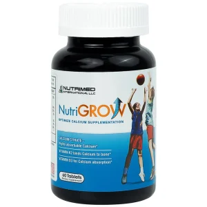 Viên uống NutriGrow Nutrimed bổ sung canxi, vitamin D3, vitamin K2, hấp thu canxi (60 viên)