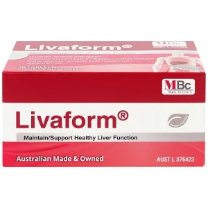 Viên uống Livaform Luca Pharma MPC hỗ trợ giải độc gan, giúp tăng cường chức năng gan (6 vỉ x 10 viên)
