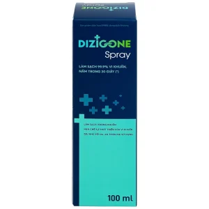 Xịt kháng khuẩn khử mùi Dizigone 100ml Terrapharm hỗ trợ vết thương mau lành