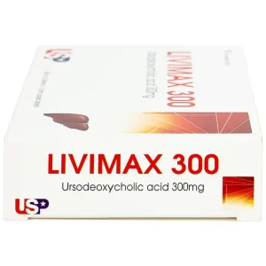 Thuốc Livimax 300 US Pharma điều trị xơ gan ứ mật nguyên phát (3 vỉ x 10 viên)