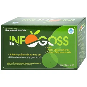 Bột hòa tan Infogoss 3g IAP chứa chất xơ hỗ trợ chống táo bón (30 gói)