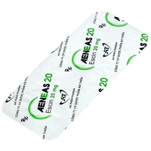 Thuốc Aeneas 20 An Thiên điều trị phù não, phòng và điều trị tụ máu (3 vỉ x 10 viên)