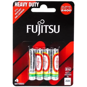 Pin Fujitsu R03/2400(BP4) AAA dùng được cho đồng hồ, remote, đèn pin (Vỉ 4 cục)