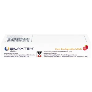 Thuốc Bilaxten 10mg Menarini điều trị viêm mũi dị ứng, mày đay (1 vỉ x 10 viên)