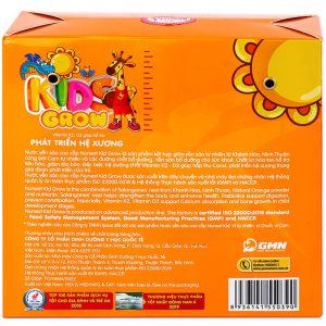 Nước yến sào cao cấp Nunest Kid Grow vị cam hỗ trợ phát triển hệ xương, tăng cường sức khỏe (6 lọ x 70ml)