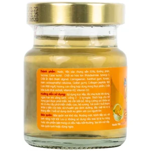 Nước yến sào cao cấp Nunest Kid Grow vị cam hỗ trợ phát triển hệ xương, tăng cường sức khỏe (6 lọ x 70ml)