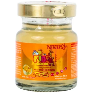 Nước yến sào cao cấp Nunest Kid Grow vị cam hỗ trợ phát triển hệ xương, tăng cường sức khỏe (6 lọ x 70ml)
