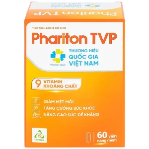 Viên uống Phariton TVPharma hỗ trỡ tăng cường sức khỏe, nâng cao sức đề kháng (12 vỉ x 5 viên)
