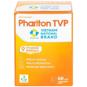 Viên uống Phariton TVPharma hỗ trỡ tăng cường sức khỏe, nâng cao sức đề kháng (12 vỉ x 5 viên)