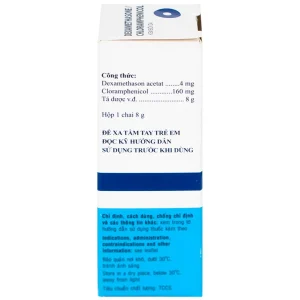 Kem bôi da Dexamethasone/Chloramphenicol điều trị chàm, vết côn trùng cắn, viêm da tiếp xúc (8g)