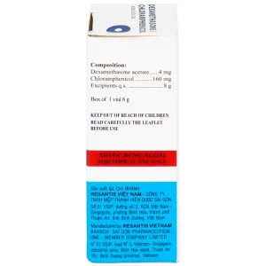 Kem bôi da Dexamethasone/Chloramphenicol điều trị chàm, vết côn trùng cắn, viêm da tiếp xúc (8g)