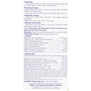 Viên uống Phariton TVPharma hỗ trỡ tăng cường sức khỏe, nâng cao sức đề kháng (12 vỉ x 5 viên)