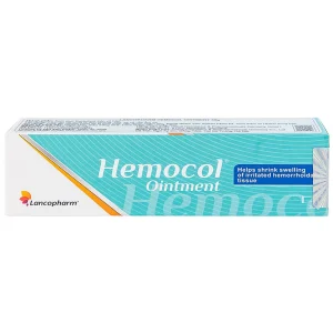 Kem bôi trĩ Hemocol Ointment Lancopharm hỗ trợ làm dịu, săn, se da vùng bị tổn thương (30g)