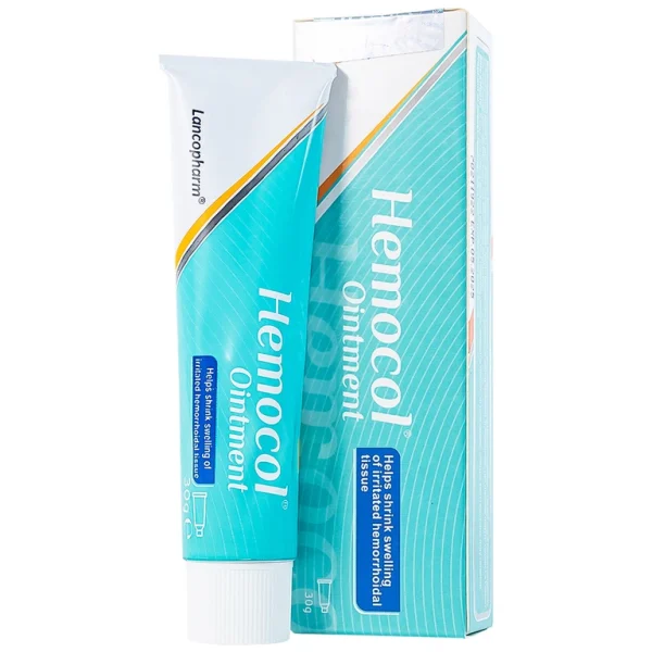 Kem bôi trĩ Hemocol Ointment Lancopharm hỗ trợ làm dịu, săn, se da vùng bị tổn thương (30g)