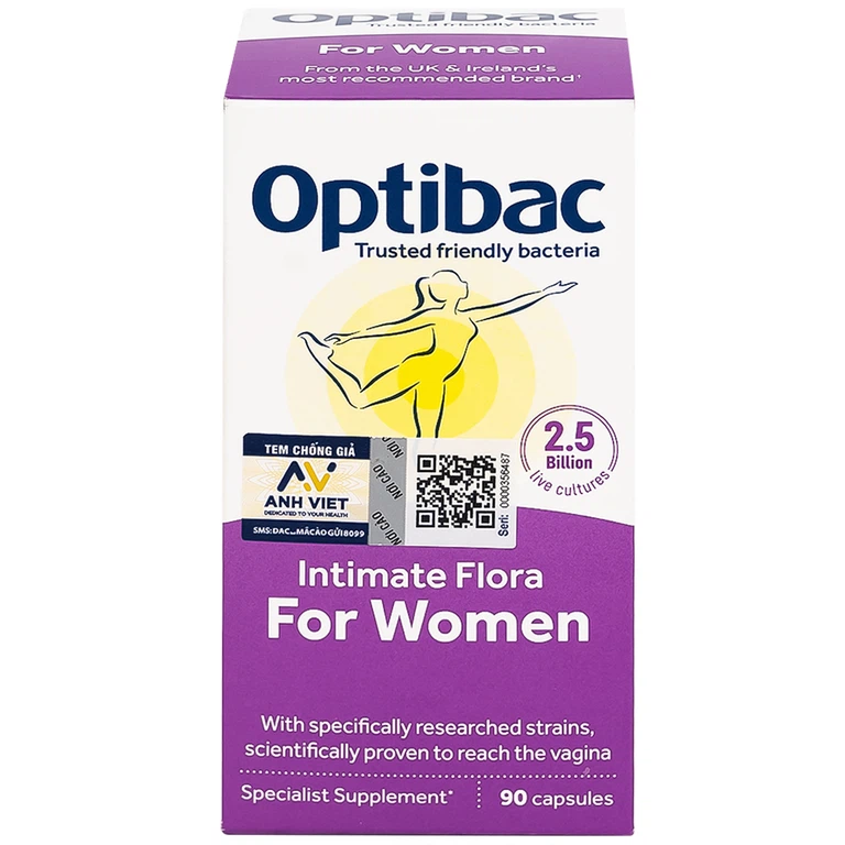 Viên uống Optibac For Women Optibac Probiotics bổ sung lợi khuẩn hỗ trợ sức khỏe nữ giới (90 viên)