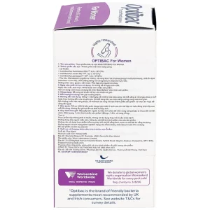 Viên uống Optibac For Women Optibac Probiotics bổ sung lợi khuẩn hỗ trợ sức khỏe nữ giới (90 viên)