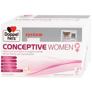 Doppelherz Conceptive Women 10g bổ sung vitamin và các vi chất dinh dưỡng (30 gói)