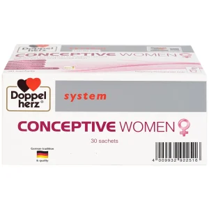Doppelherz Conceptive Women 10g bổ sung vitamin và các vi chất dinh dưỡng (30 gói)