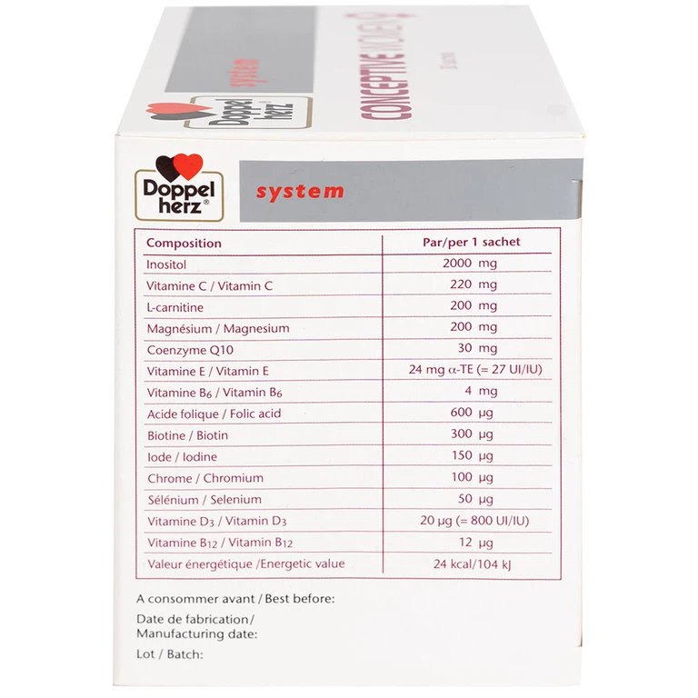 Doppelherz Conceptive Women 10g bổ sung vitamin và các vi chất dinh dưỡng (30 gói)