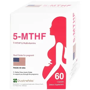 Viên uống 5-MTHF Robinson Pharma bổ sung vitamin, khoáng chất cho nữ mang thai (60 viên)