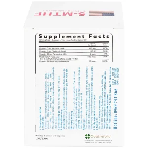 Viên uống 5-MTHF Robinson Pharma bổ sung vitamin, khoáng chất cho nữ mang thai (60 viên)