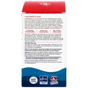 Viên nang mềm Nordic Naturals Children's DHA Strawberry Flavor tăng cường sức đề kháng, tốt cho não bộ (180 viên)