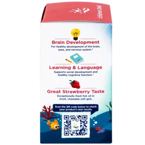 Viên nang mềm Nordic Naturals Children's DHA Strawberry Flavor tăng cường sức đề kháng, tốt cho não bộ (180 viên)