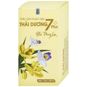 Dầu gội dược liệu Thái Dương 7 Plus Gold Sao Thái Dương sạch gàu, giảm ngứa và rụng tóc (250ml)