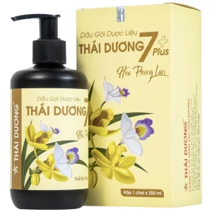 Dầu gội dược liệu Thái Dương 7 Plus Gold Sao Thái Dương sạch gàu, giảm ngứa và rụng tóc (250ml)