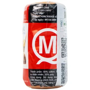 Băng thun 2 móc Minh Quang dùng để băng nén ép cầm máu, cố định khớp (12 cuộn)