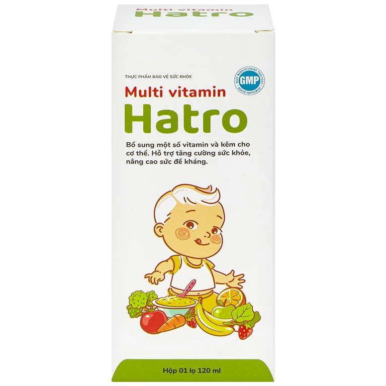 Siro Multi Vitamin Hatro hỗ trợ tăng cường sức khỏe, nâng cao sức đề kháng (120ml)