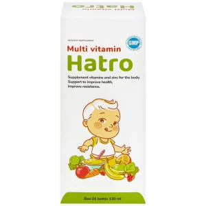 Siro Multi Vitamin Hatro hỗ trợ tăng cường sức khỏe, nâng cao sức đề kháng (120ml)