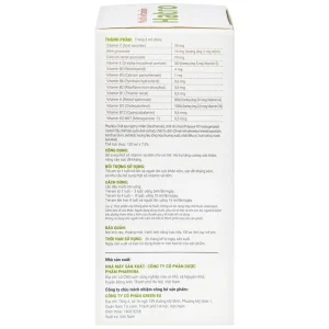 Siro Multi Vitamin Hatro hỗ trợ tăng cường sức khỏe, nâng cao sức đề kháng (120ml)