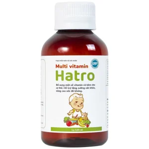 Siro Multi Vitamin Hatro hỗ trợ tăng cường sức khỏe, nâng cao sức đề kháng (120ml)