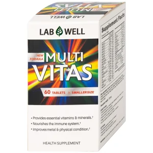 Viên nén Multi Vitas Lab Well bổ sung vitamin và khoáng chất cho cơ thể (60 viên)