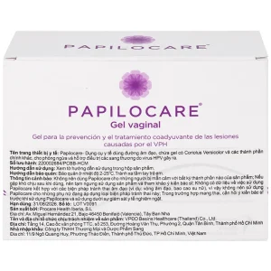 Gel đặt âm đạo Papilocare Procare Health phòng ngừa và điều trị tổn thương do HPV (21 tuýp)