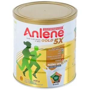 Sữa Anlene Gold 5X hương vani tăng cường sức khỏe cơ-xương-khớp dành cho người trên 40 tuổi (800g)