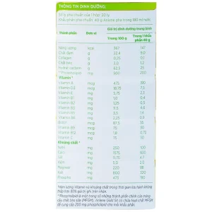 Sữa Anlene Gold 5X hương vani tăng cường sức khỏe cơ-xương-khớp dành cho người trên 40 tuổi (800g)