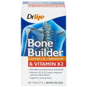 Viên uống Bone Builder Drlife bổ sung canxi và vitamin cho xương (60 viên)