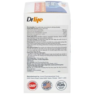 Viên uống Bone Builder Drlife bổ sung canxi và vitamin cho xương (60 viên)