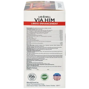 Viên uống Via Him Lab Well bồi bổ sức khỏe, tăng cường sinh lực và khả năng sinh lý ở nam giới (30 viên)