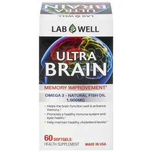 Viên uống Ultra Brain Lab Well hỗ trợ bổ sung DHA, EPA cho cơ thể (60 viên)
