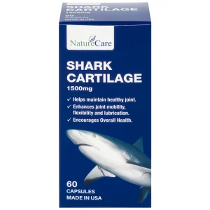 Viên uống Shark Cartilage NatureCare hỗ trợ tăng cường khả năng vận động linh hoạt và bôi trơn khớp (Hộp 60 viên)
